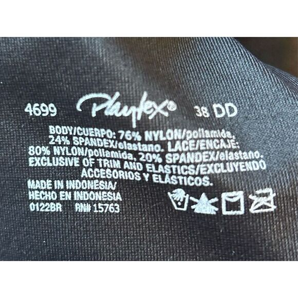 Playtex Bra Size 38DD - Picture 3 of 3